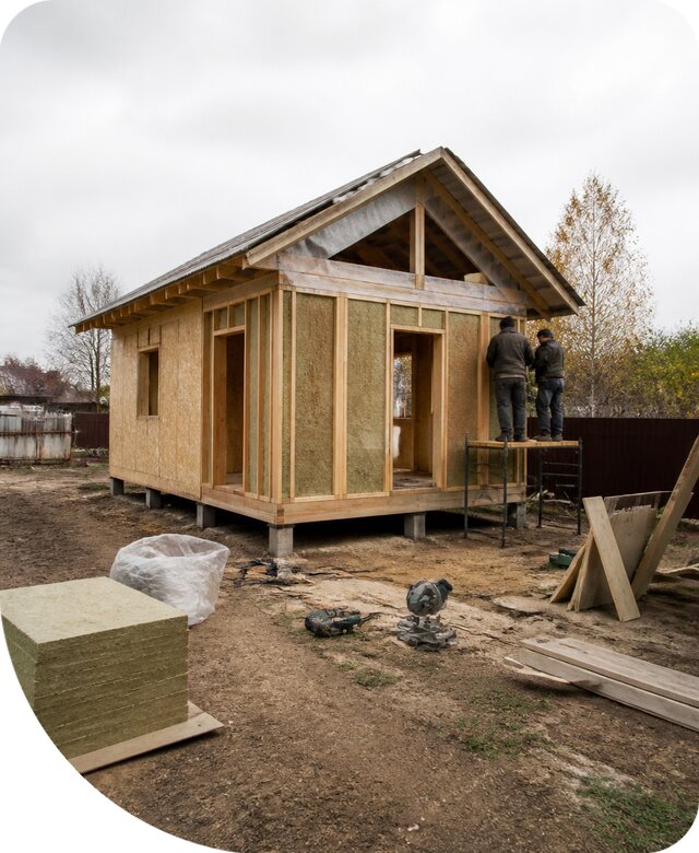 Утепленный хозблок для дачи и участка в Щербинке под ключ